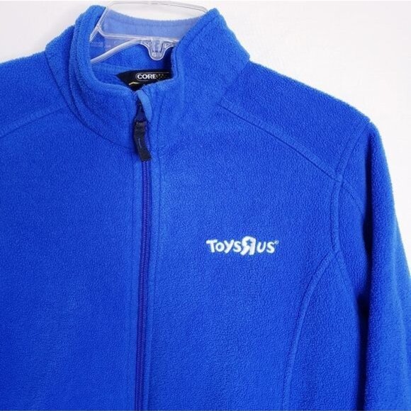 Toys R Us Blue Fleece Full Zipper Front Jacket Women's Ladies Size XL - Picture 2 of 9